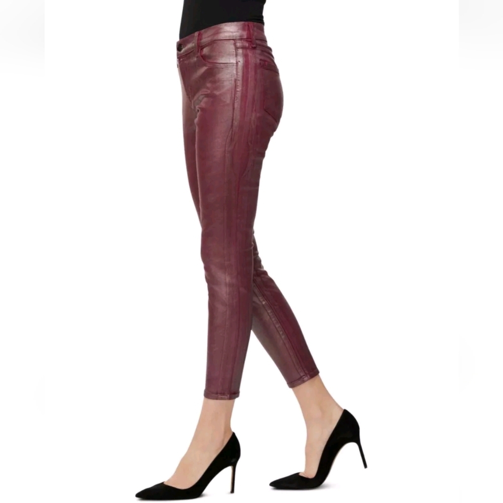 NWT J BRAND MID-RISE CROP SKINNY JEANS IN BITTERSWEET SHIMMER SIZE 27 RETAIL$278 - Picture 5 of 14